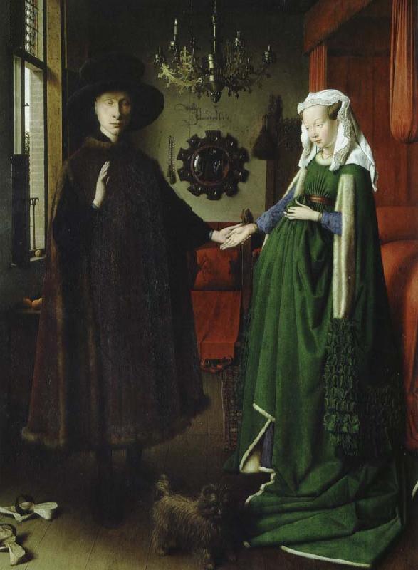Jan Van Eyck makarna arnolfinis trolovning oil painting image